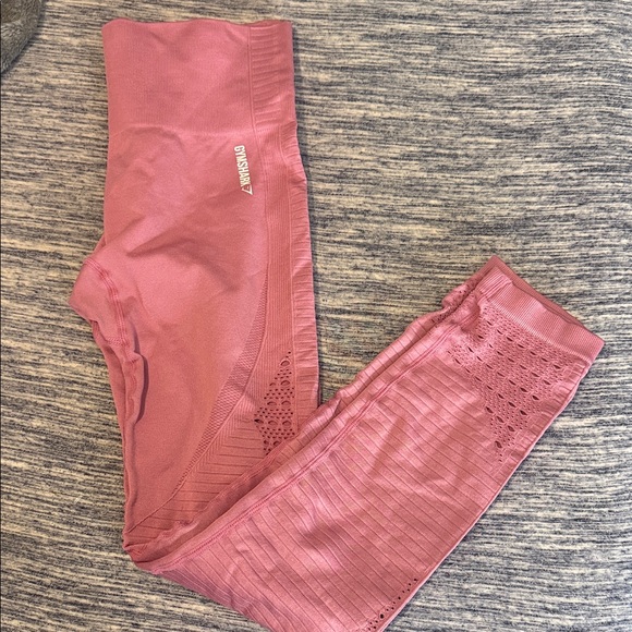 Gymshark Pants - Gymshark Kids Seamless Rose Pink Leggings